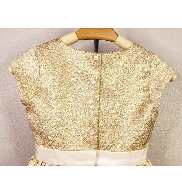 Gymboree Holiday Festive Golden Dress Size 8 - Picture 9 of 15